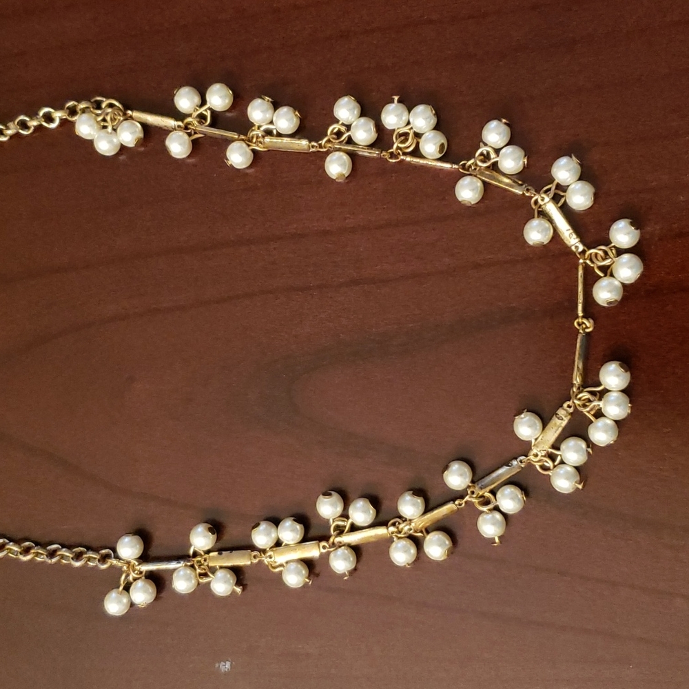 Faux pearl berry necklace